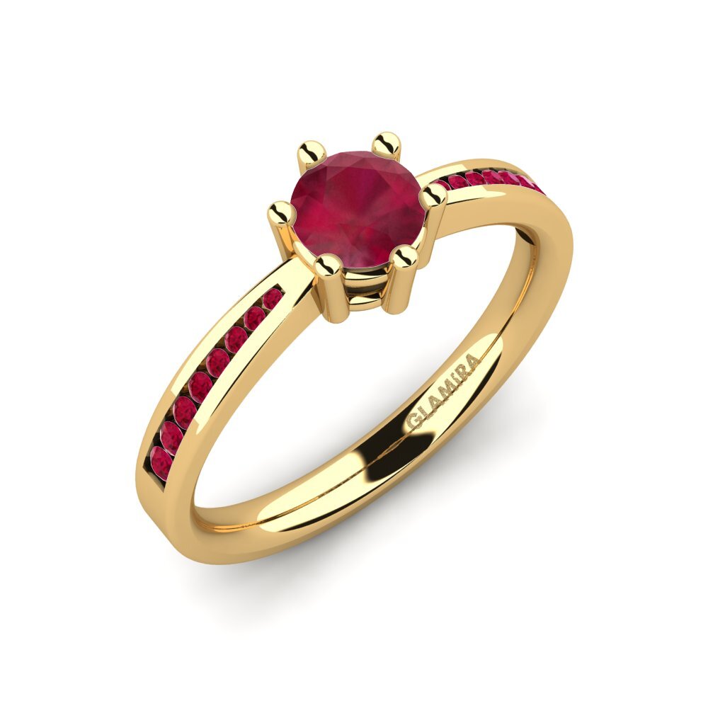 Rubí Anillo de compromiso Alita