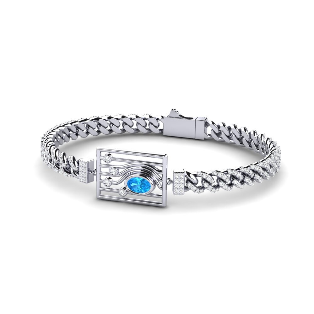 Blue Topaz Women's Bracelet Alizer