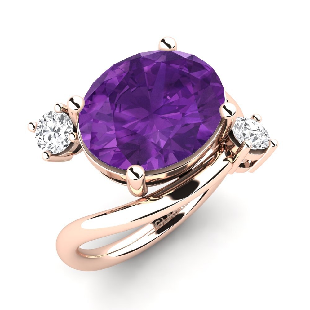 9K Rose Gold Ring Alkida