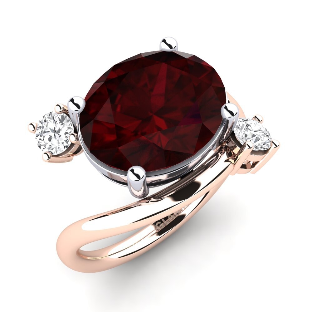 18ct Rose / White Gold Ring Alkida