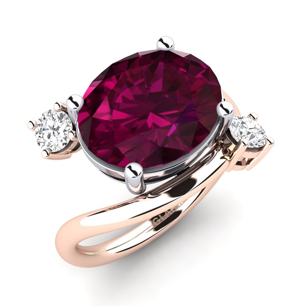 18ct Rose & White Gold Ring Alkida