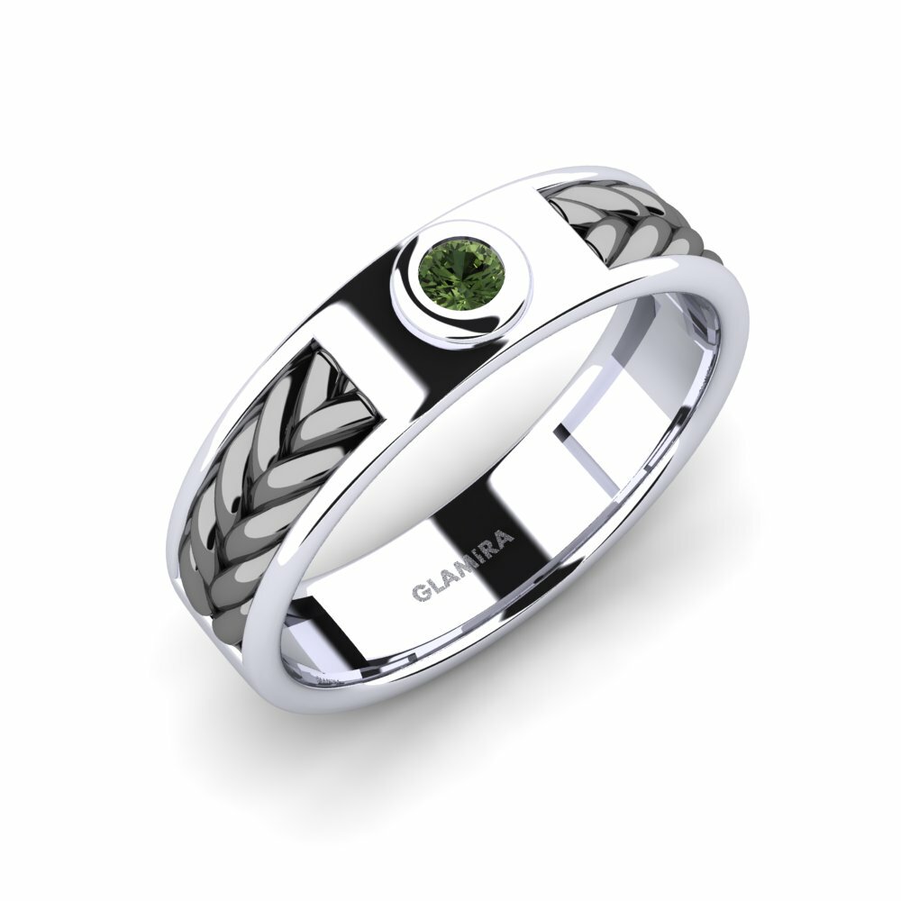 Saphir vert Bague pour homme Allondon