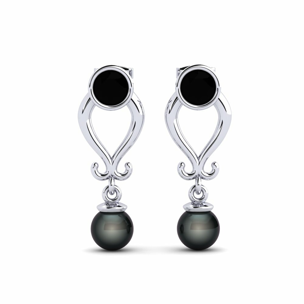 Diamant Noir Boucle d'oreille femme Allyn