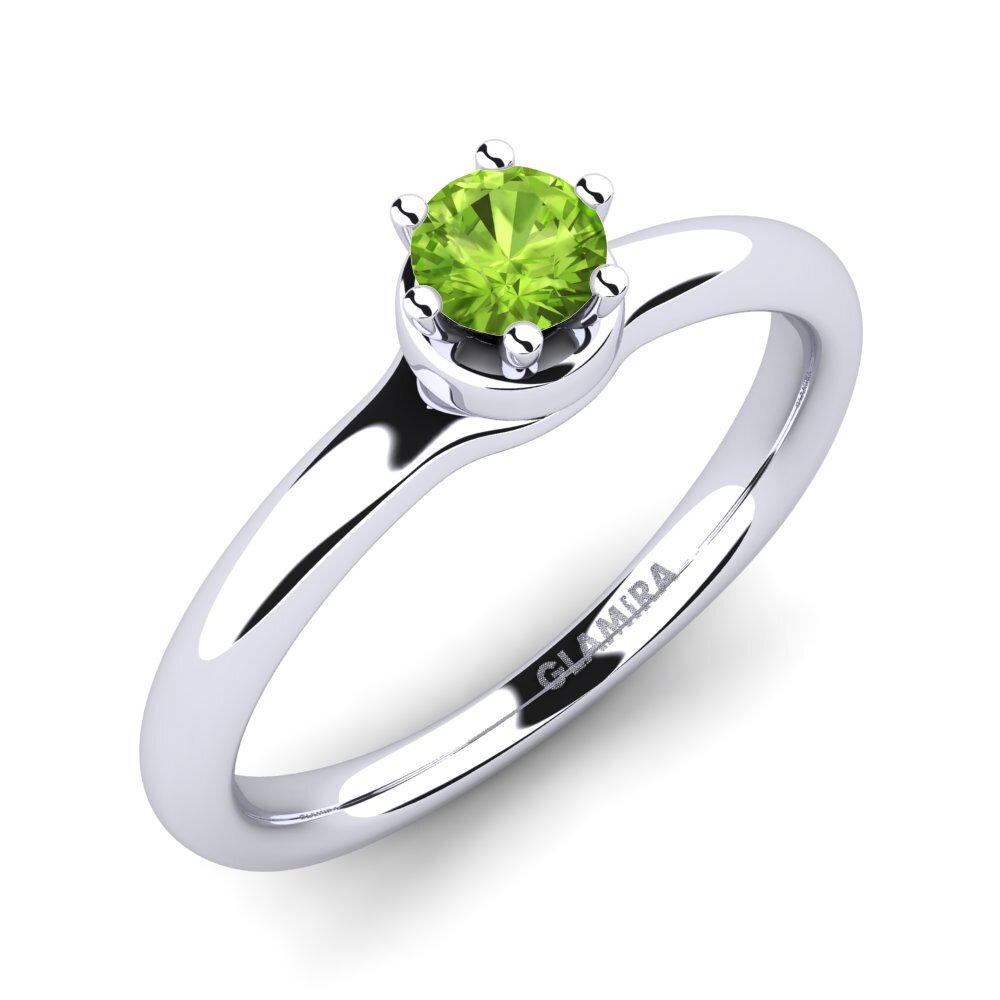 Peridot Engagement Ring Almira