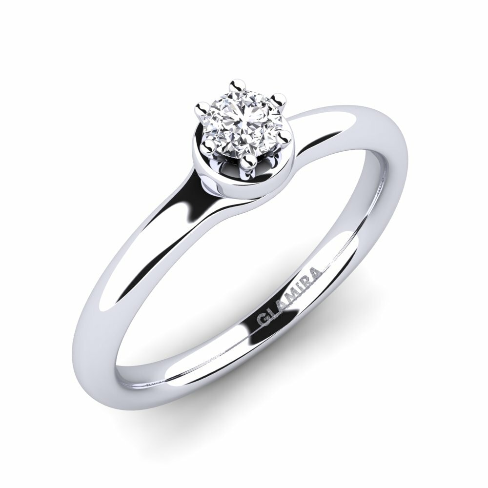 Round Engagement Ring Almira 0.16 crt