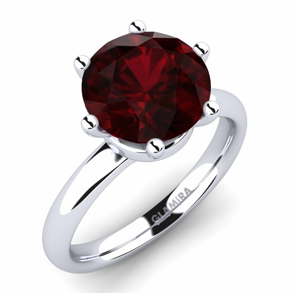 garnet Anel de Noivado Almira 3.0 crt