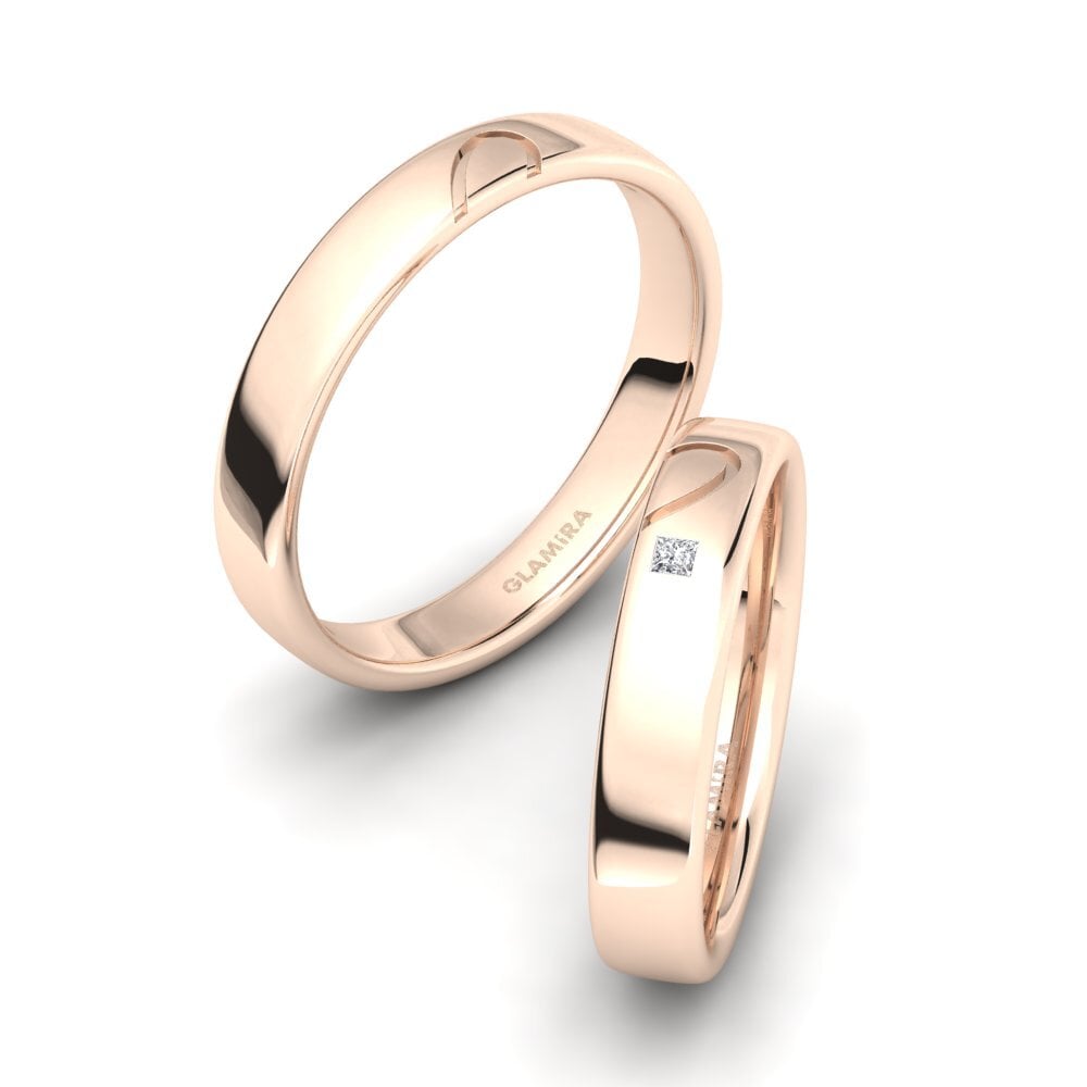 18ct Rose Gold Lab Grown Diamond Ring Almitora SET