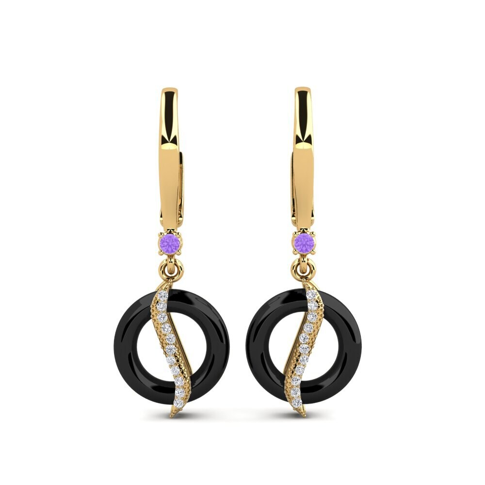 Amethyst Women's Earring Almon