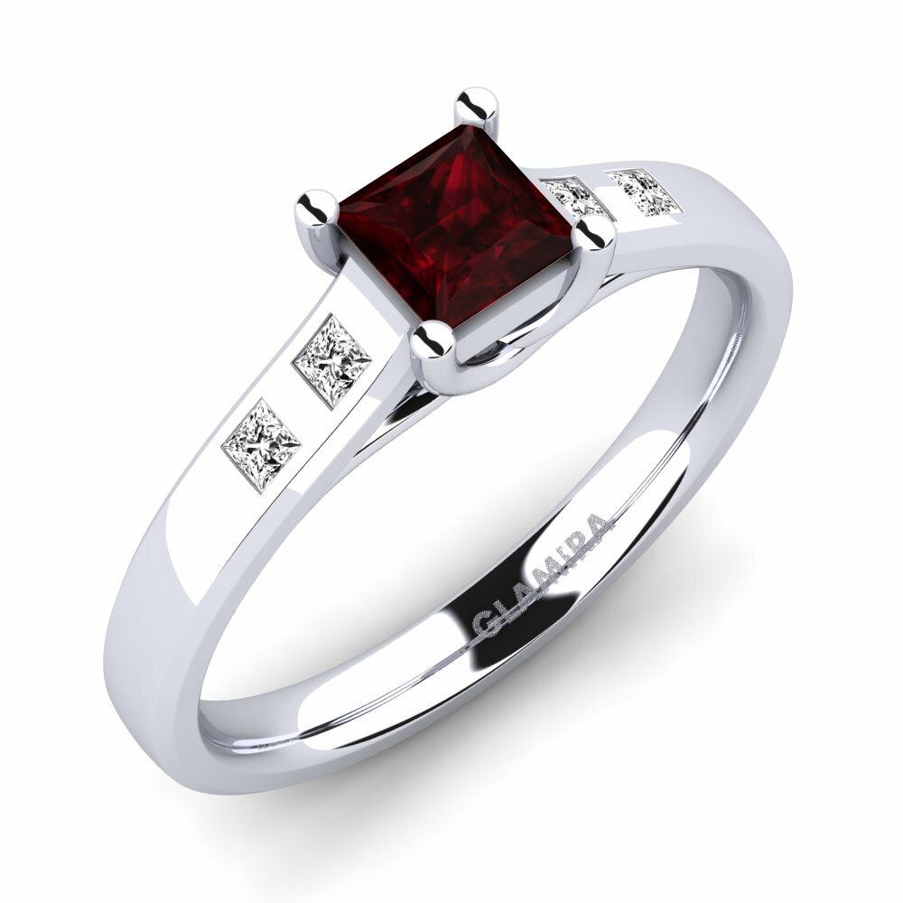 Garnet Engagement Ring Alondra