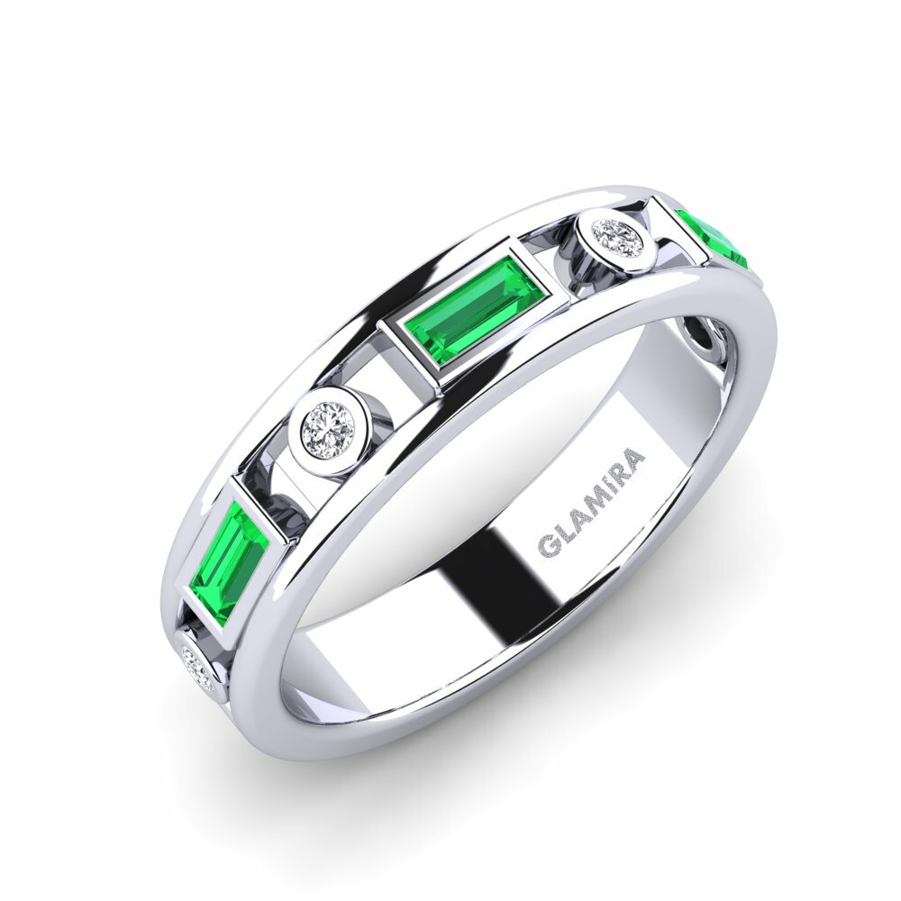 Or Blanc 9k Tsavorite Bague Altruiste