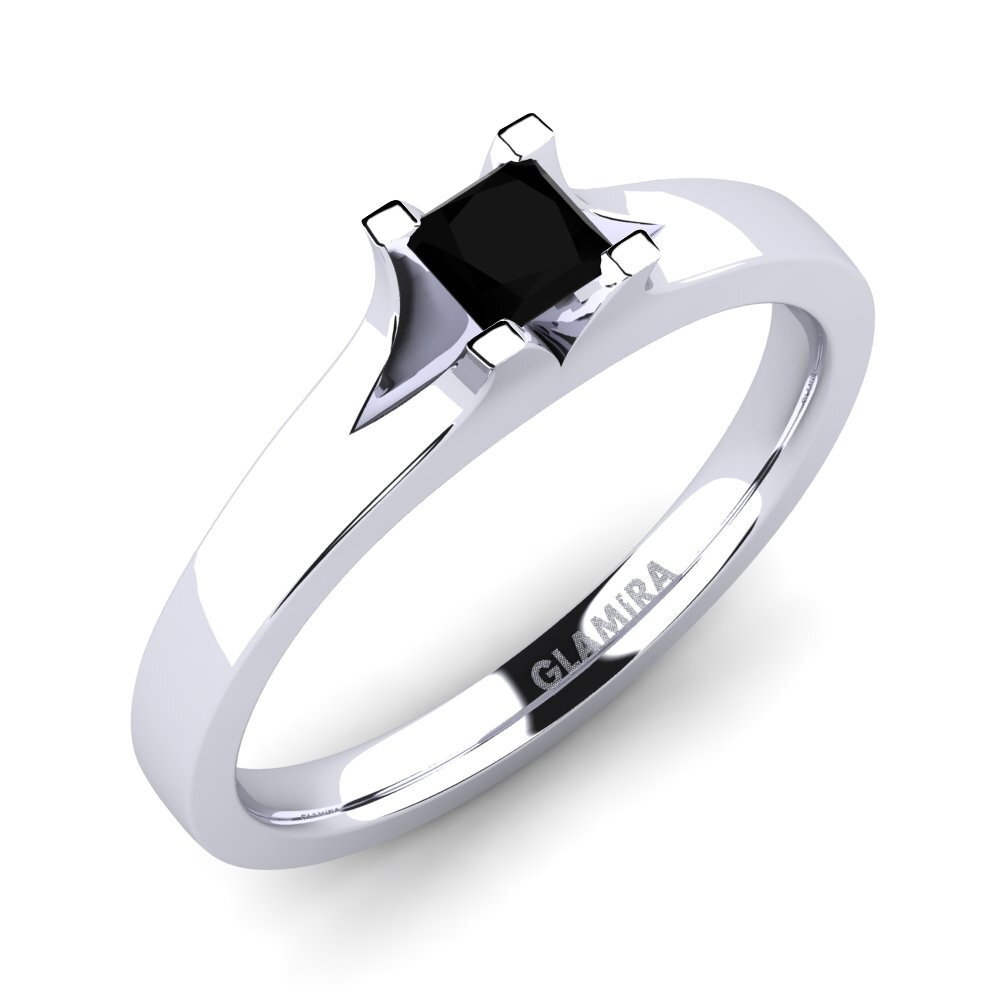 Forlovelsesring Alvina Sort Onyx