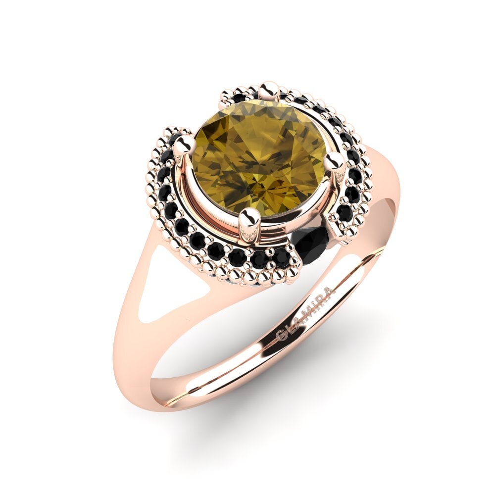 Brown Zircon Engagement Ring Alvisha