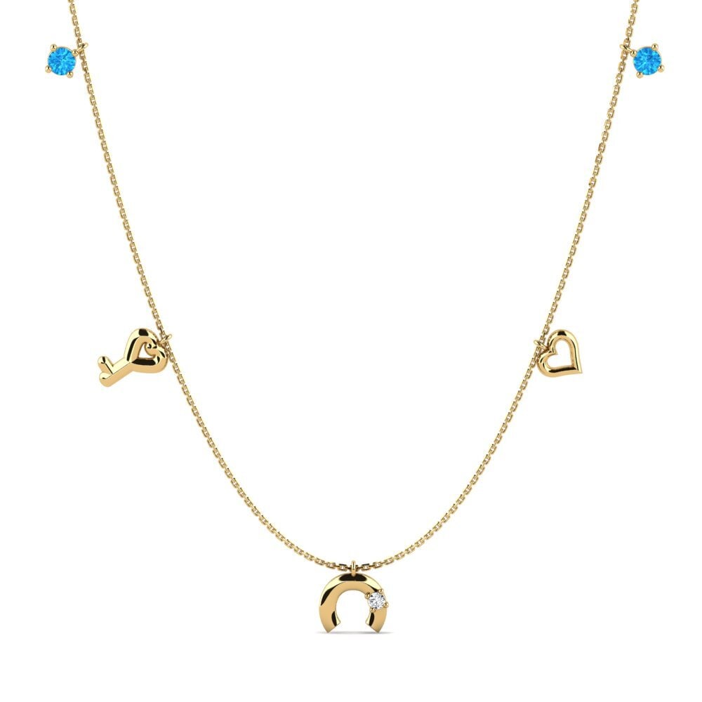 Blue Topaz Women's Necklace Alvita