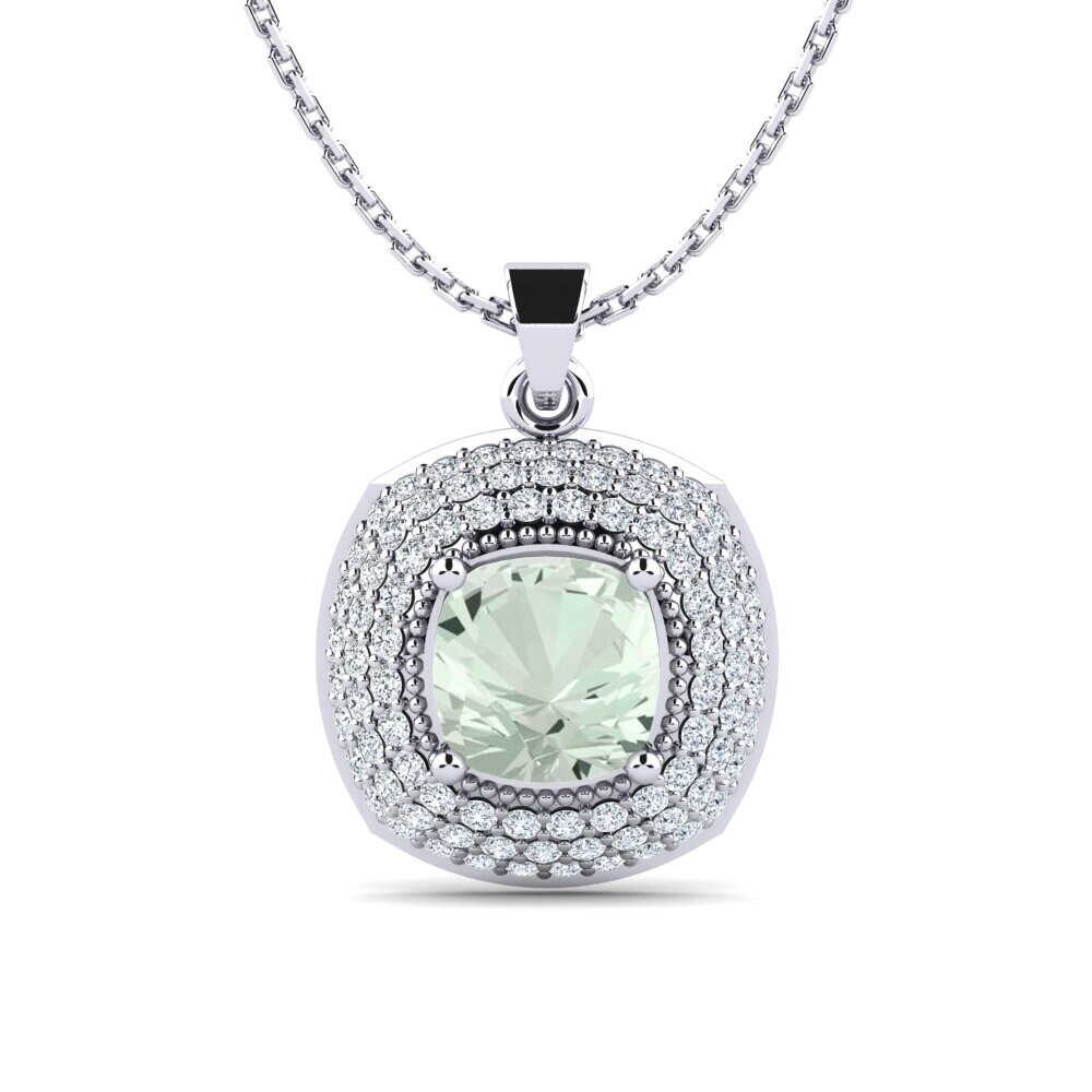 Green Amethyst Women's Pendant Alzira