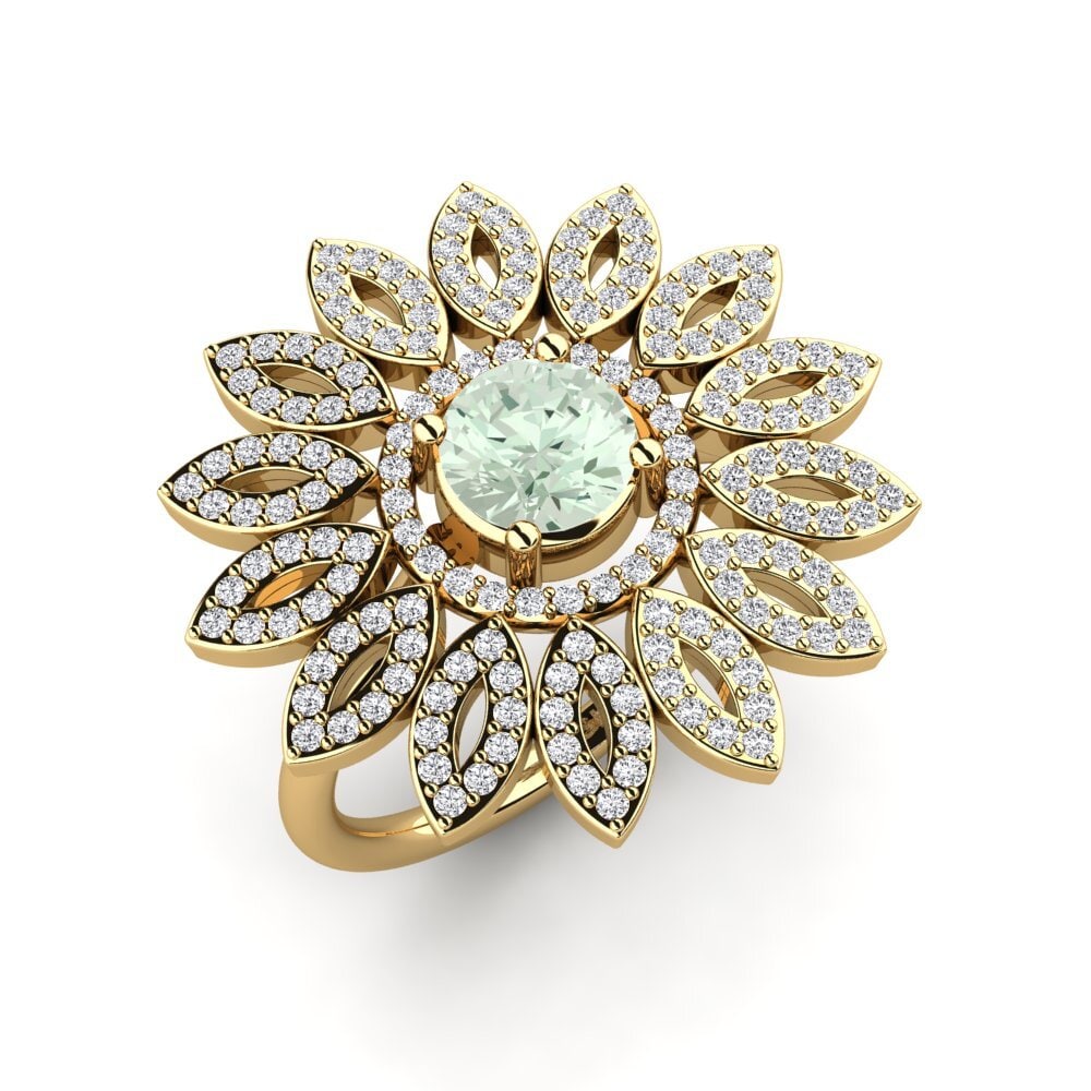 Green Amethyst Ring Alzubra