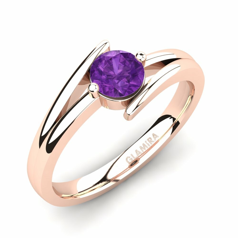 18K Rood Goud Verlovingsring Amalia 0.5crt