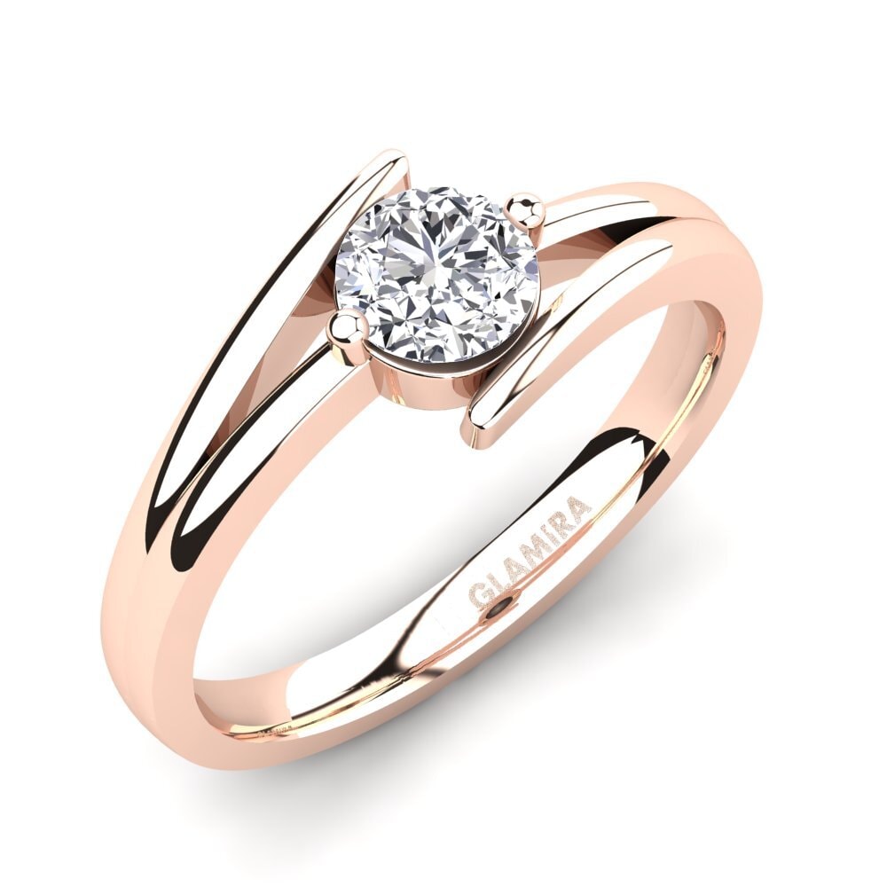 9ct Rose Gold Engagement Ring Amalia 0.5crt
