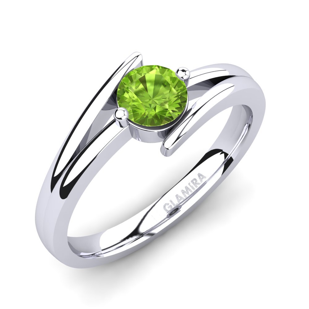 Peridot Engagement Ring Amalia 0.5crt