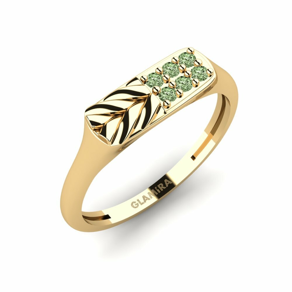 Diamant Vert Bague Pinky homme Amance