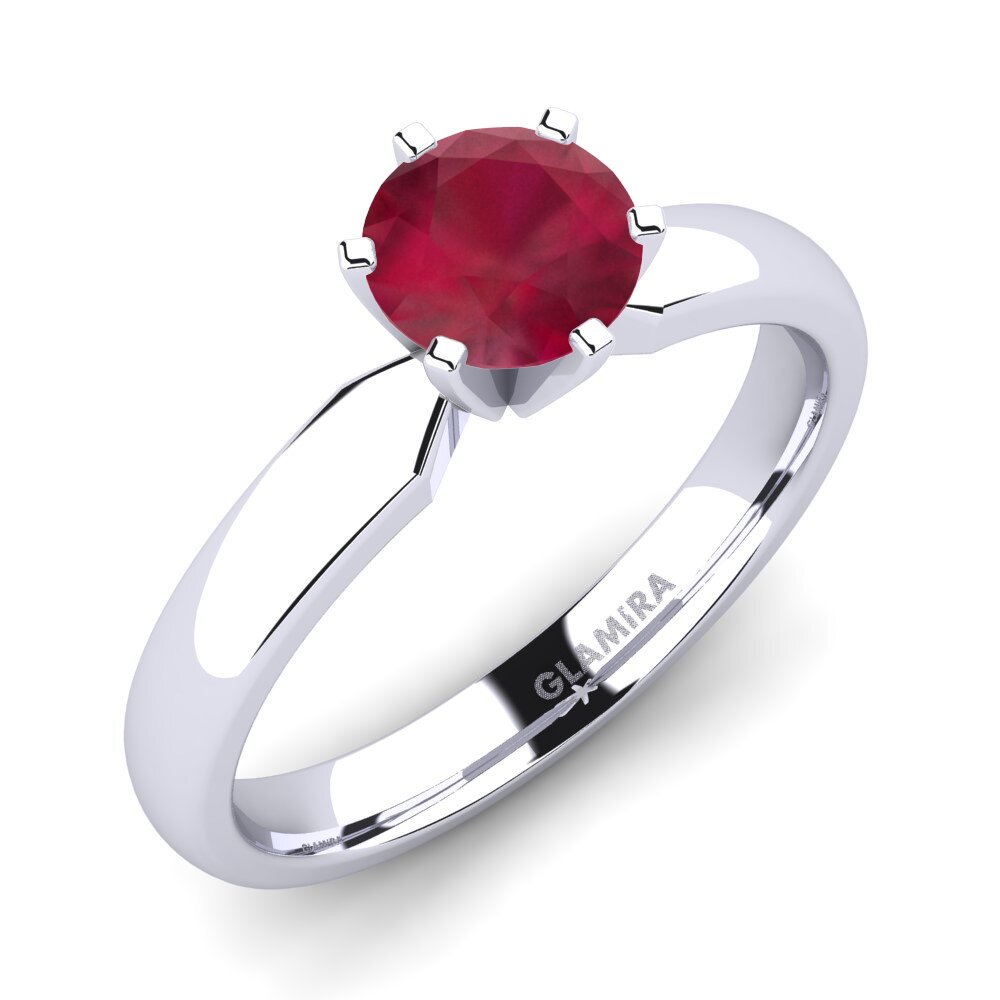 Ruby Engagement Ring Amanda