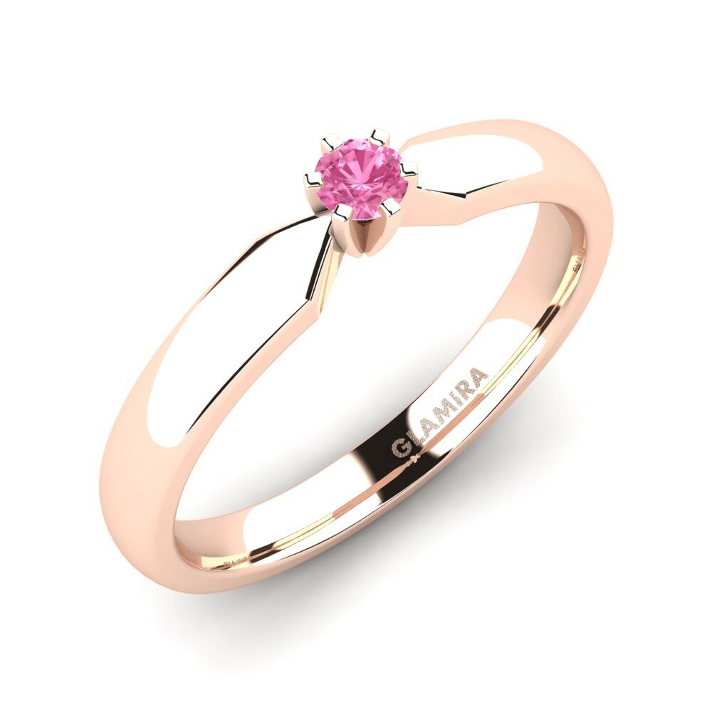 Pink Sapphire Engagement Ring Amanda 0.1crt