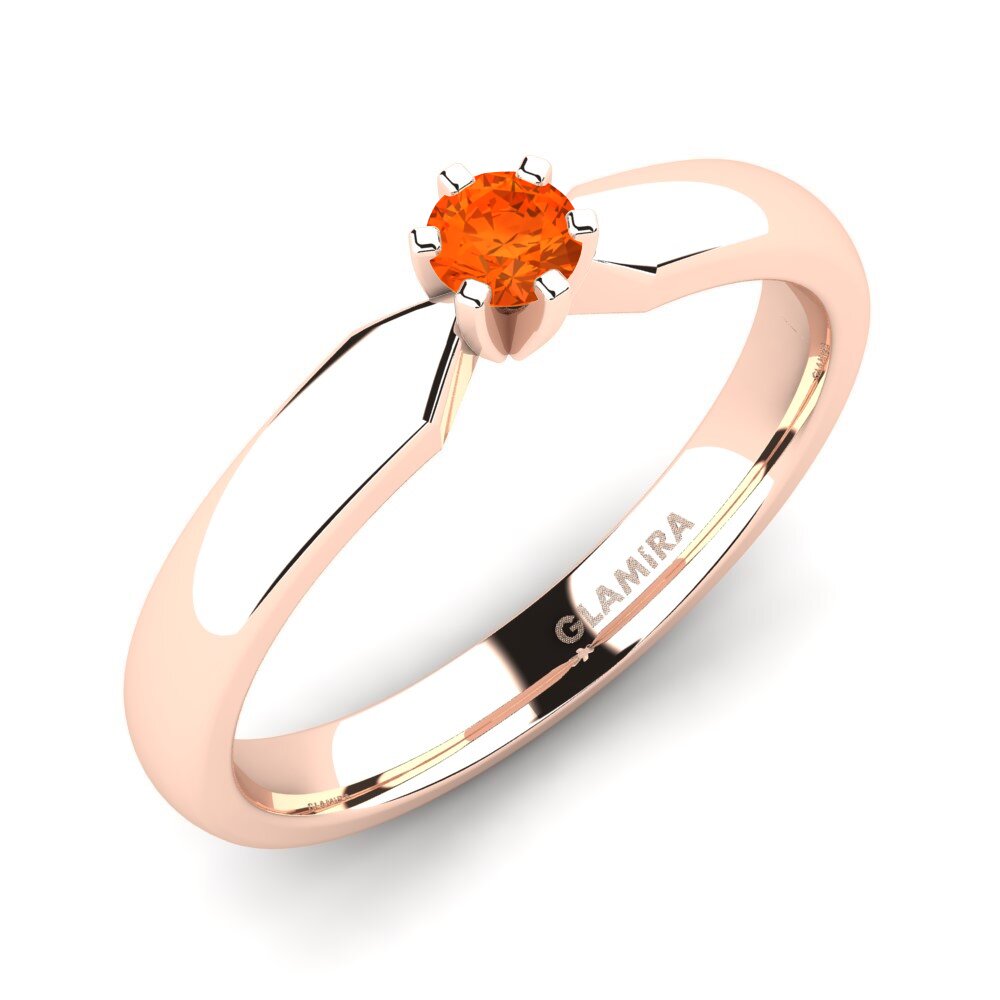 Fire-Opal Engagement Ring Amanda 0.16crt
