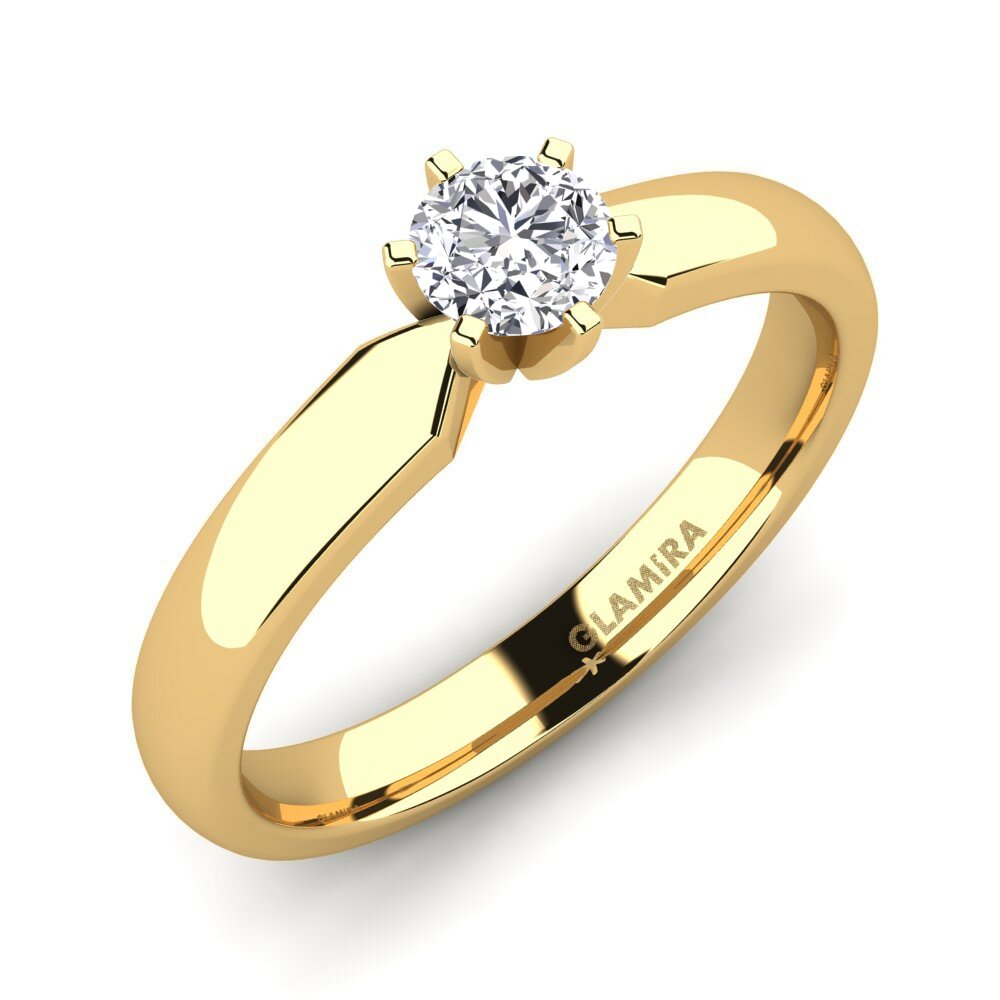 14K Geel Goud Verlovingsring Amanda 0.35 crt