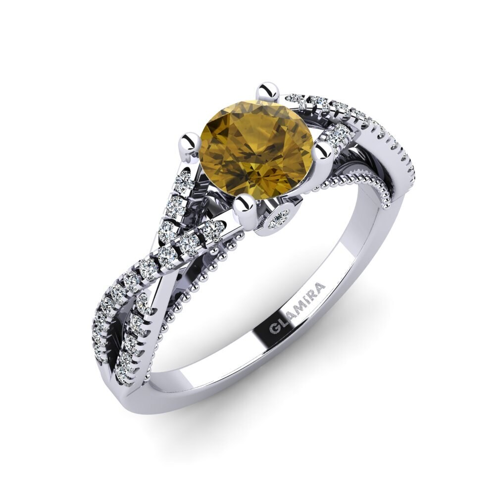 Brown Zircon Engagement Ring Amaranta
