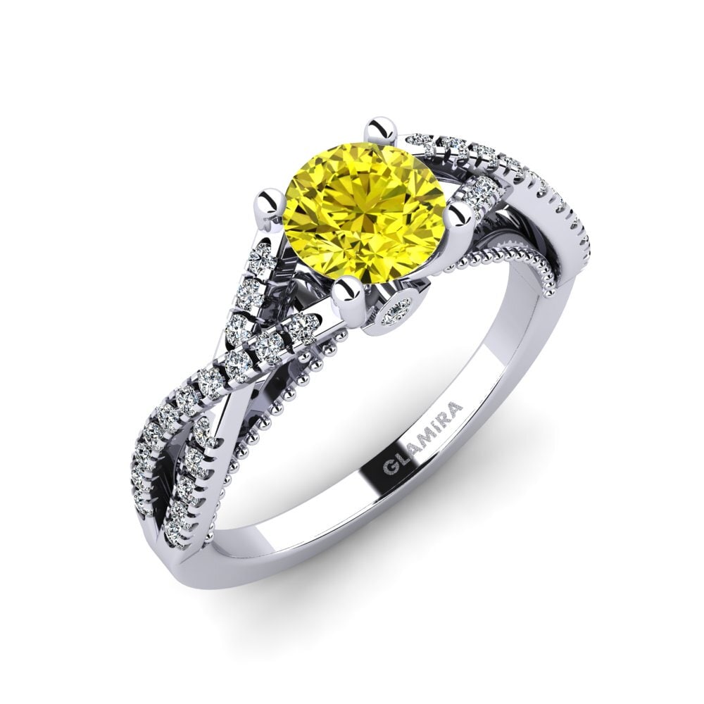 Yellow Diamond Engagement Ring Amaranta