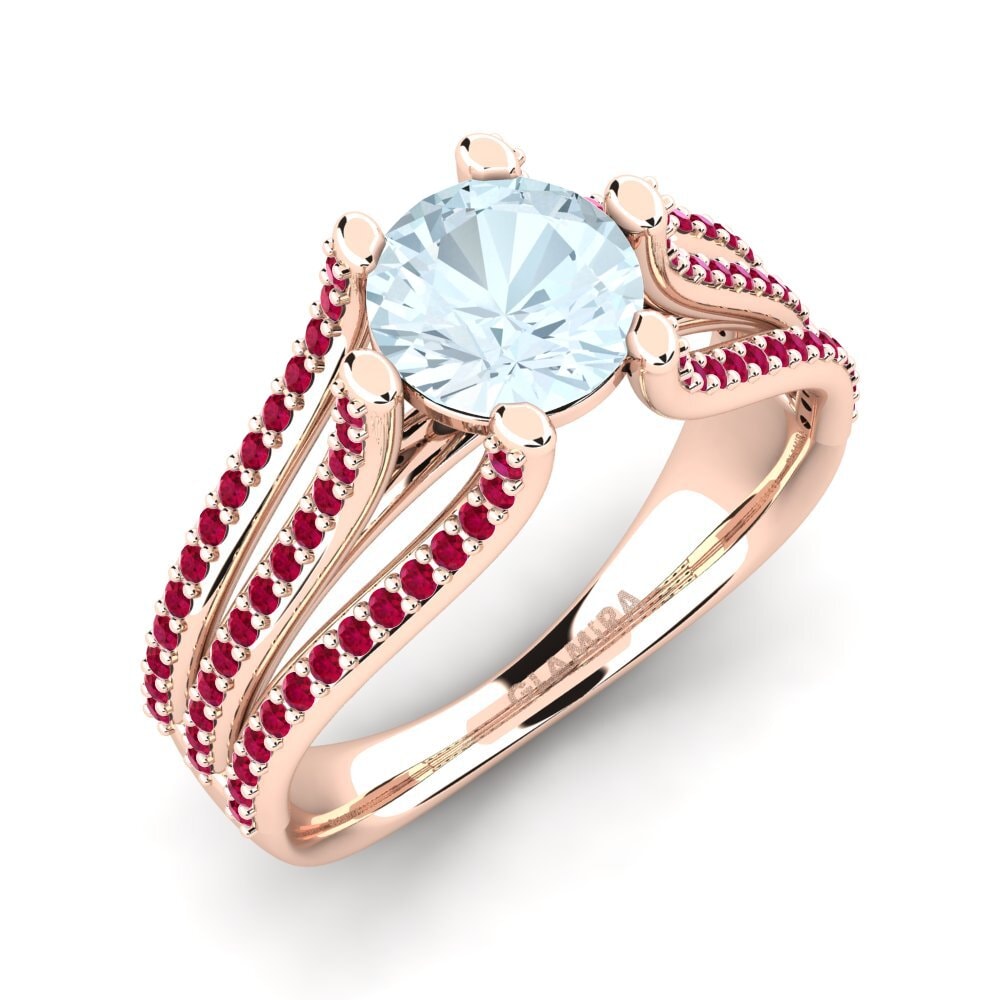 Aquamarine Engagement Ring Amatia