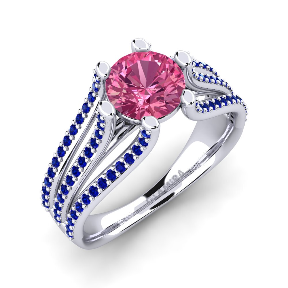 9ct White Gold Engagement Ring Amatia