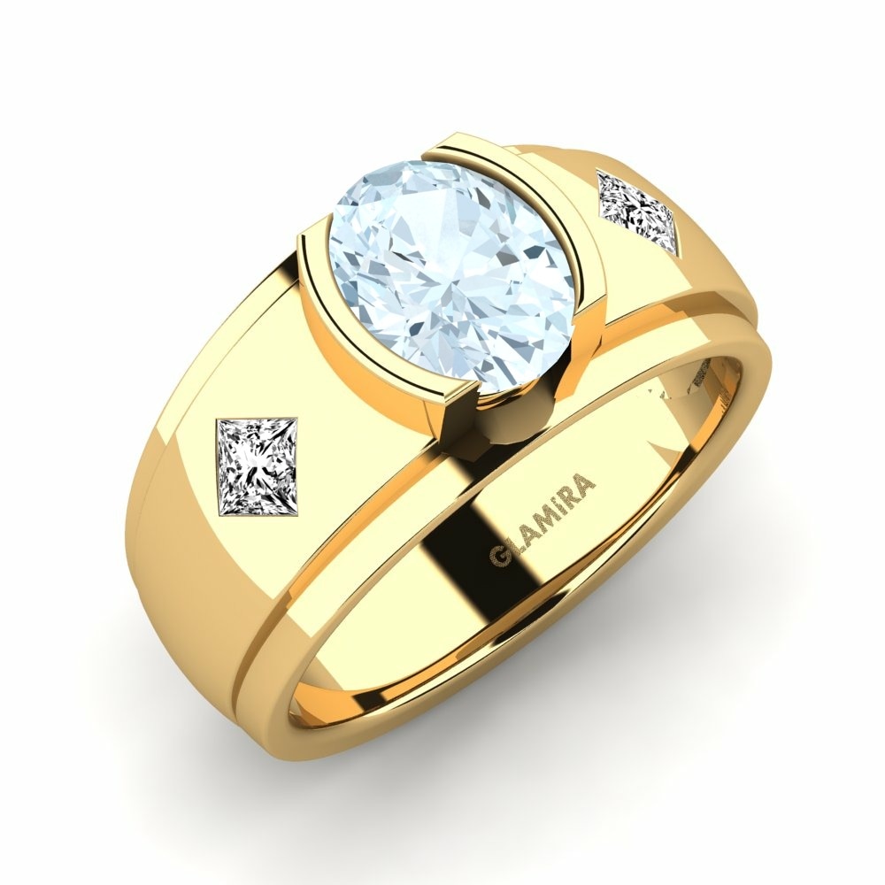 Aquamarine Men's Ring Amaud