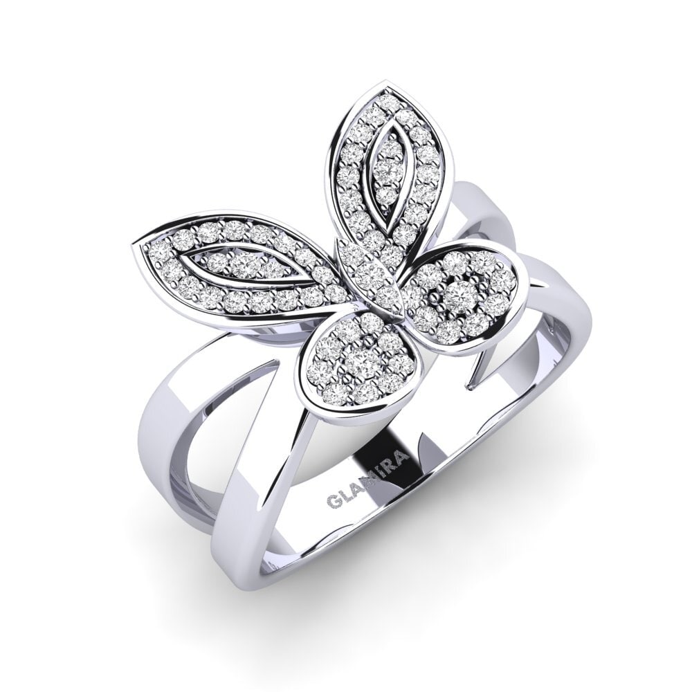 Weißer Saphir Ring Amaura