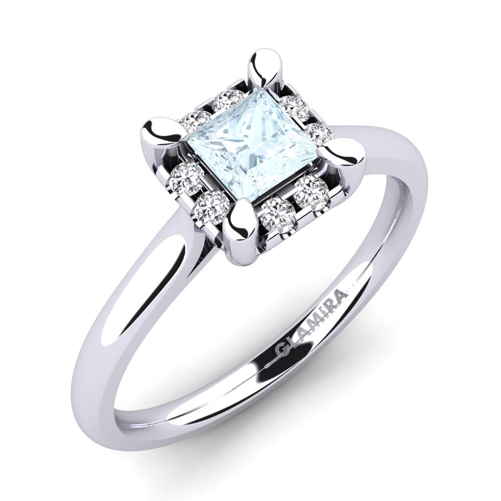 Aquamarine Engagement Ring Amay