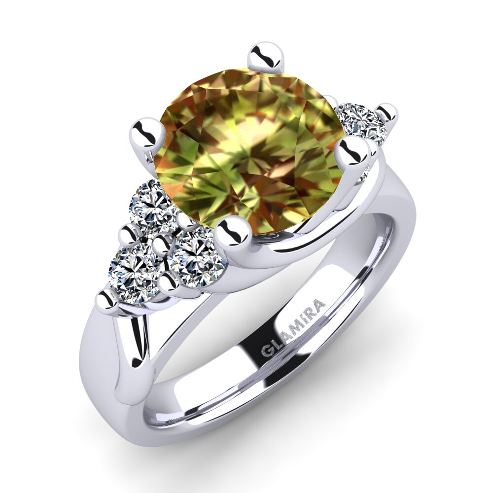 Round Sultan Stone Engagement Ring Amaya 3.0 crt