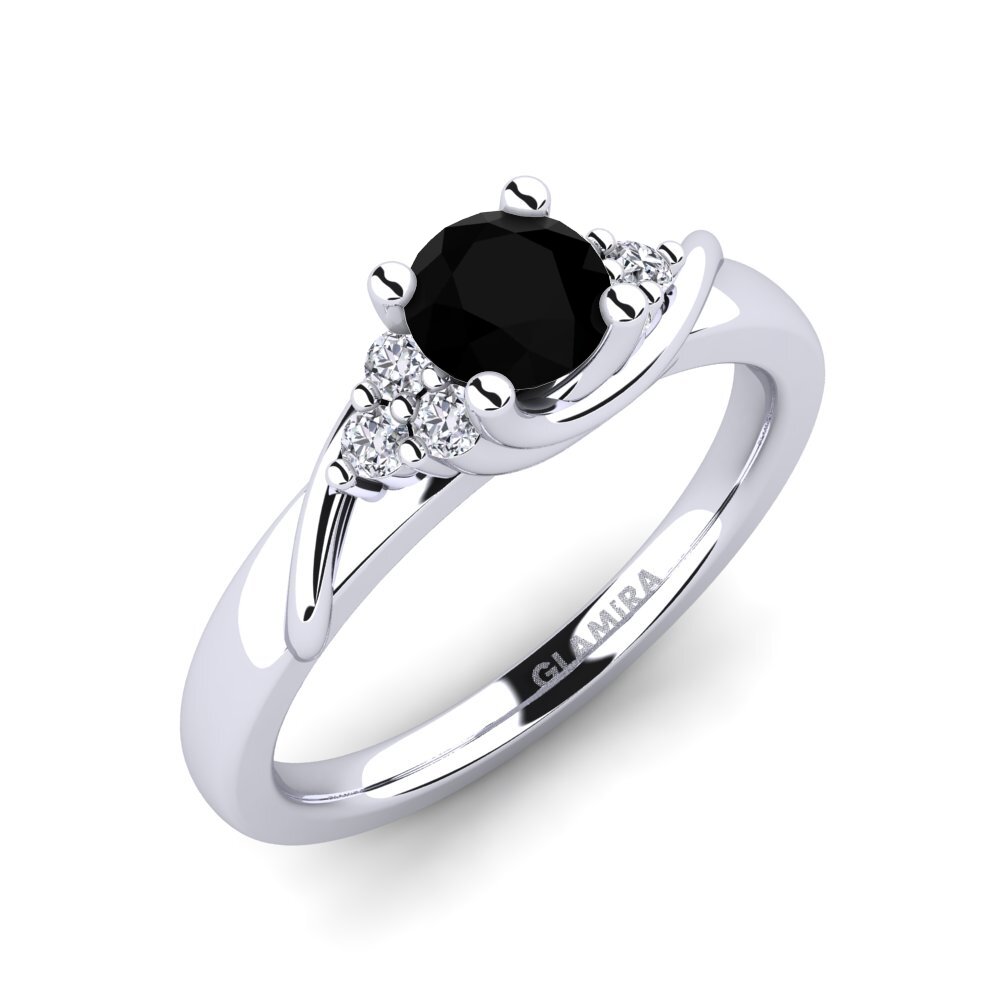 Diamante Negro Anillo de compromiso Amaya 0.5 crt