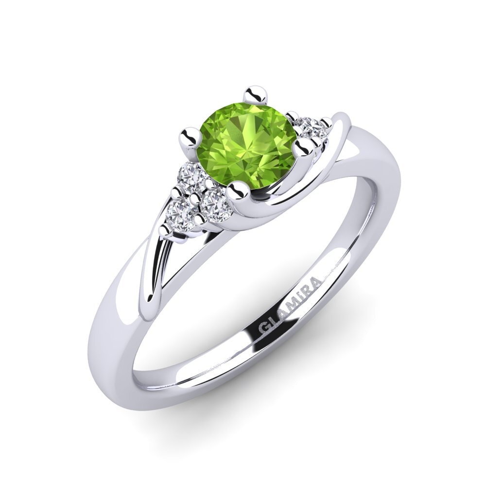 Peridot Engagement Ring Amaya 0.5 crt
