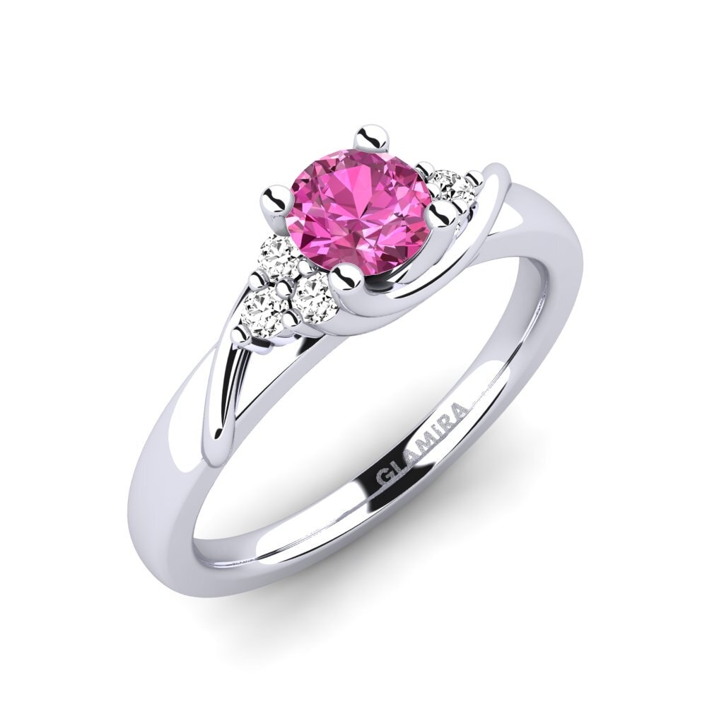 Topacio Rosa Anillo de compromiso Amaya 0.5 crt