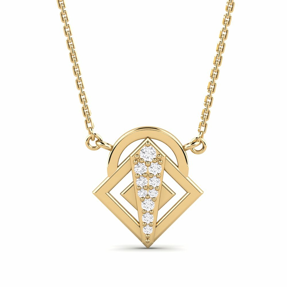 Kuning 750 Kalung wanita Ambrosi