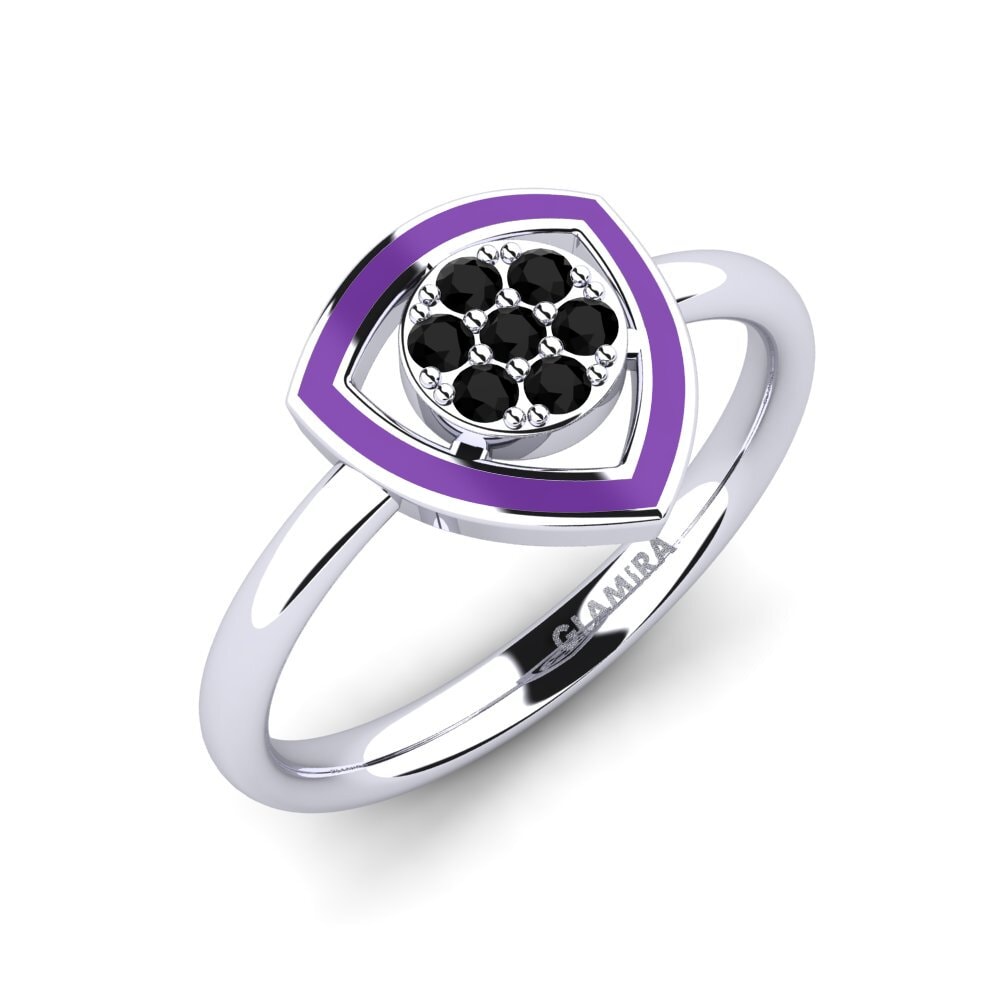 Schwarzer Saphir Ring Amecourt
