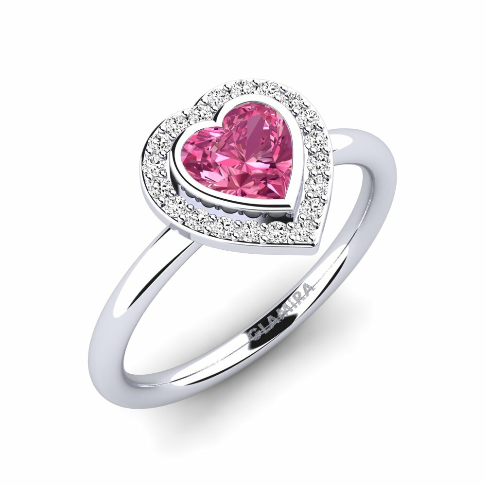 Turmalina rosa Anillo de Mujer Amery