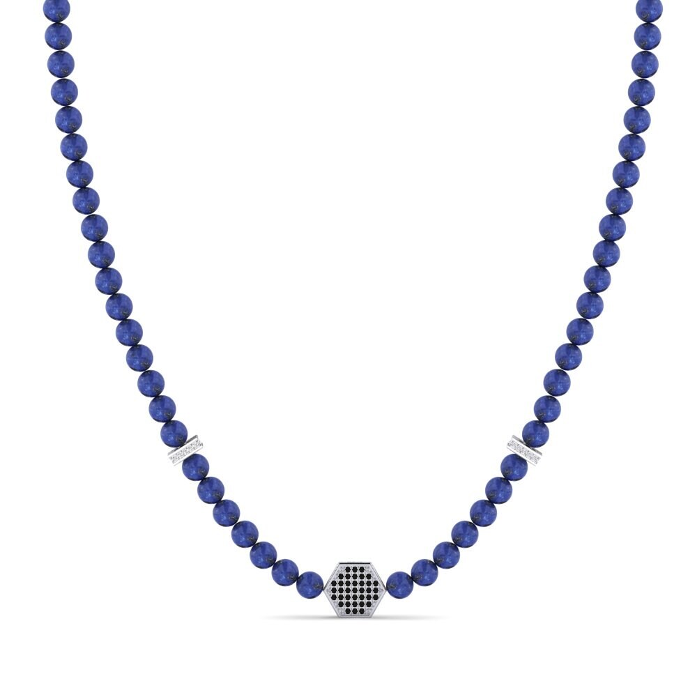 Diamante Negro Collar para hombre Amfiaraou