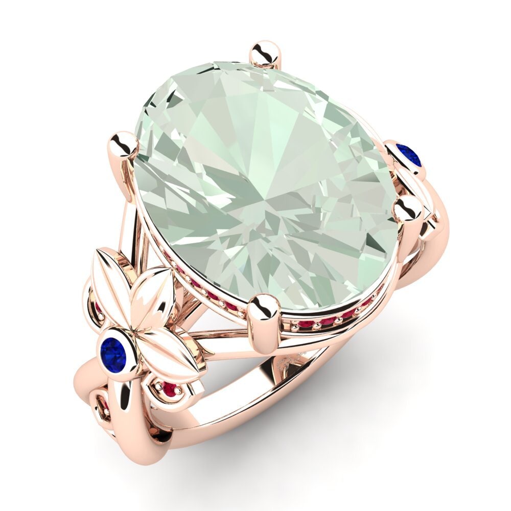 Green Amethyst Ring Ami