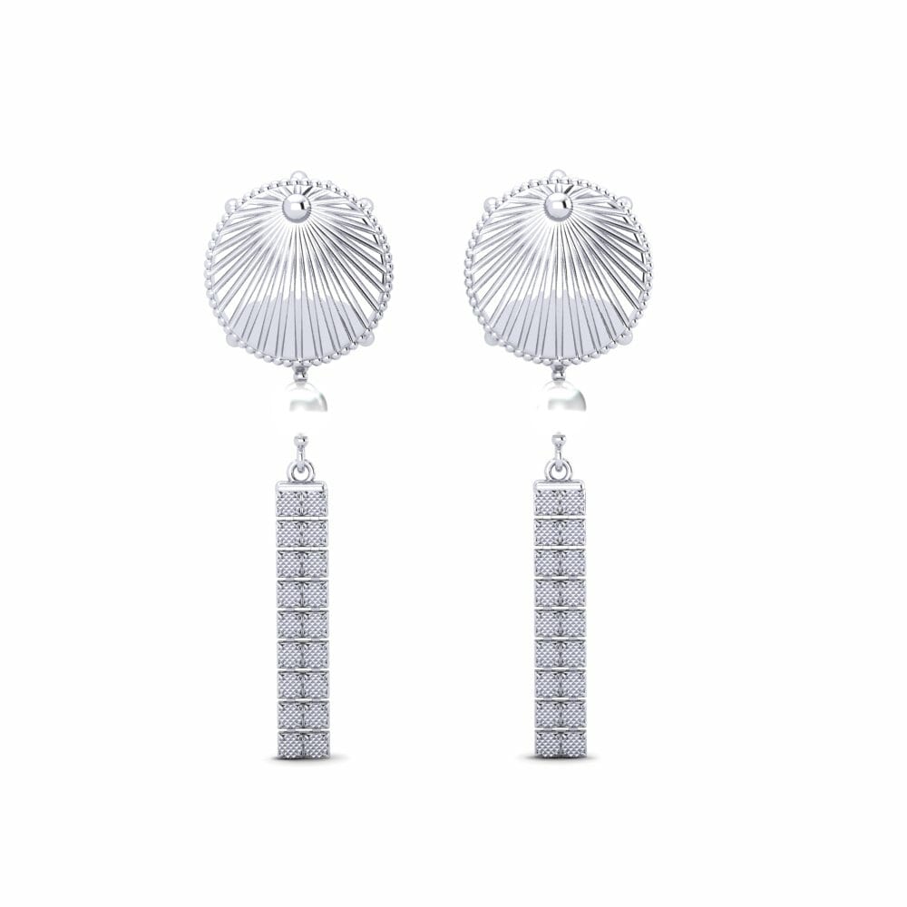 950 Palladium Dames Oorbellen Aminia