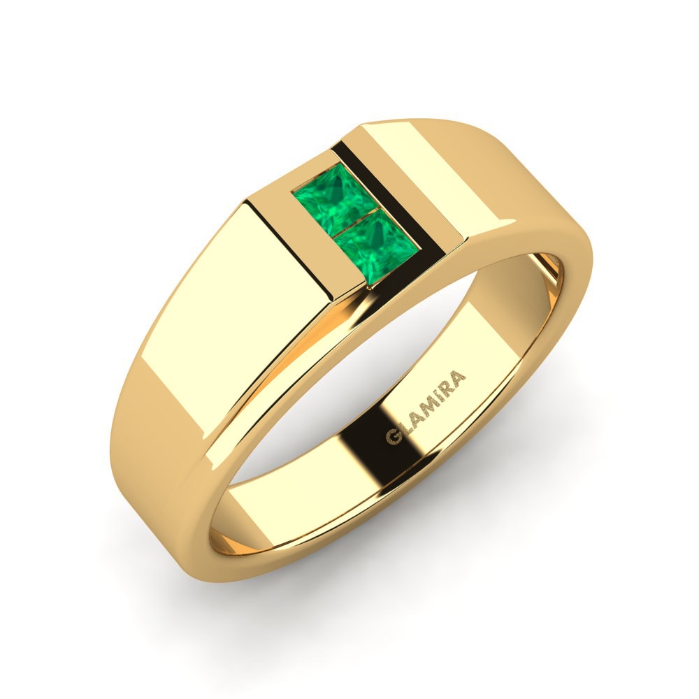 Emerald Men's Ring Amir