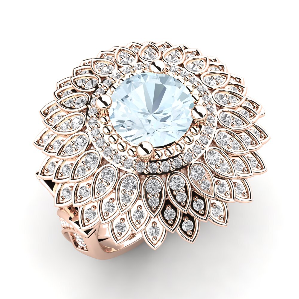 9ct Rose Gold Ring Amirella
