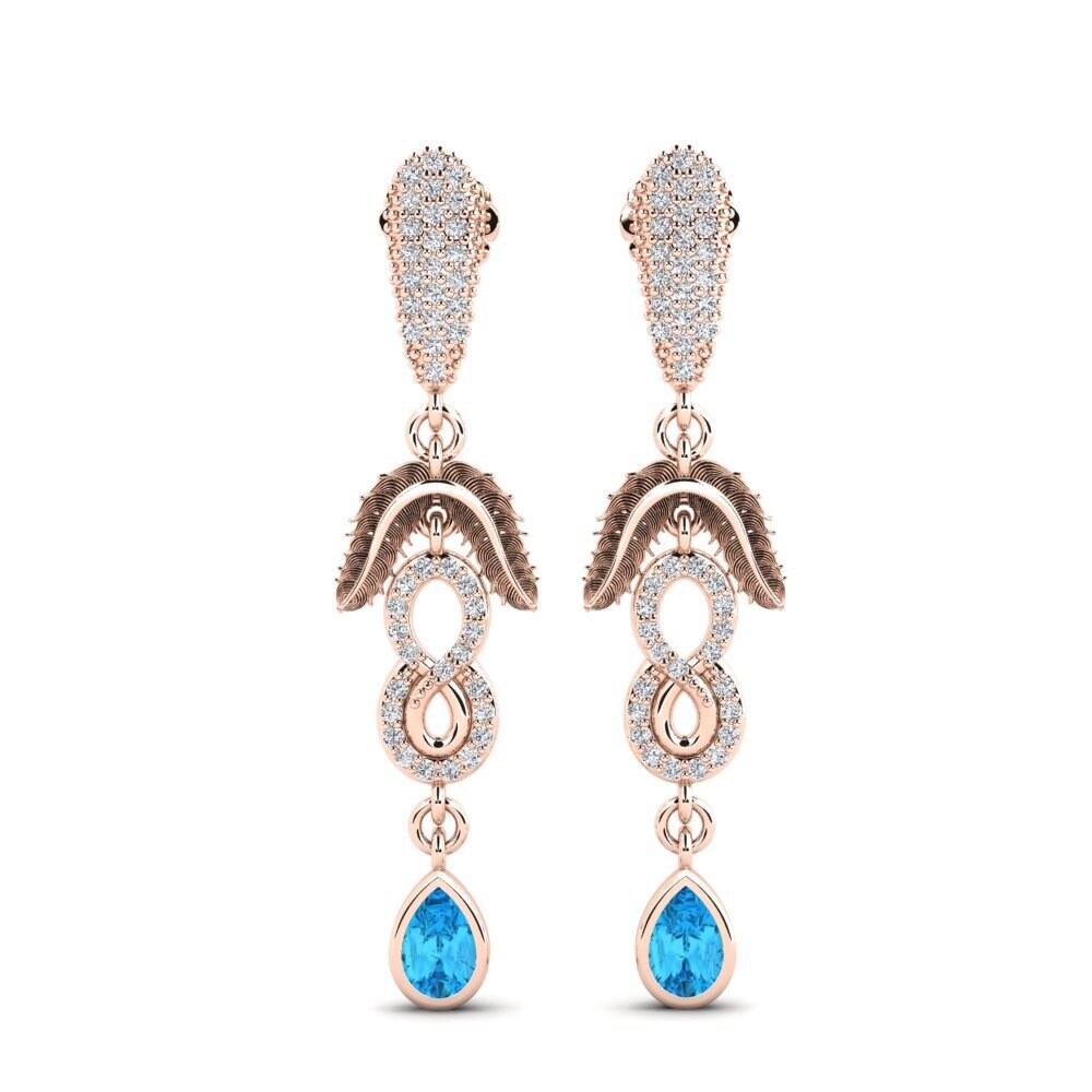 Blue Topaz Women's Earring Amonavis