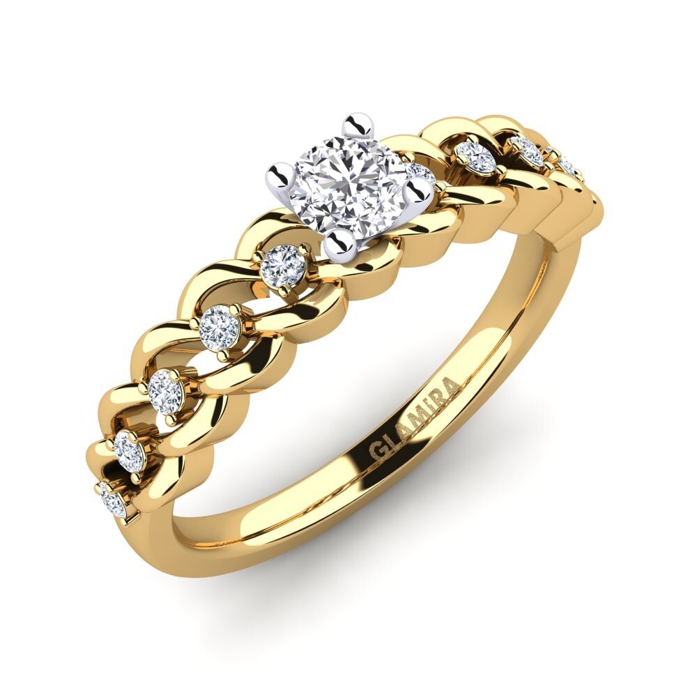 14ct Yellow / White Gold Engagement Ring Amora 0.25 crt