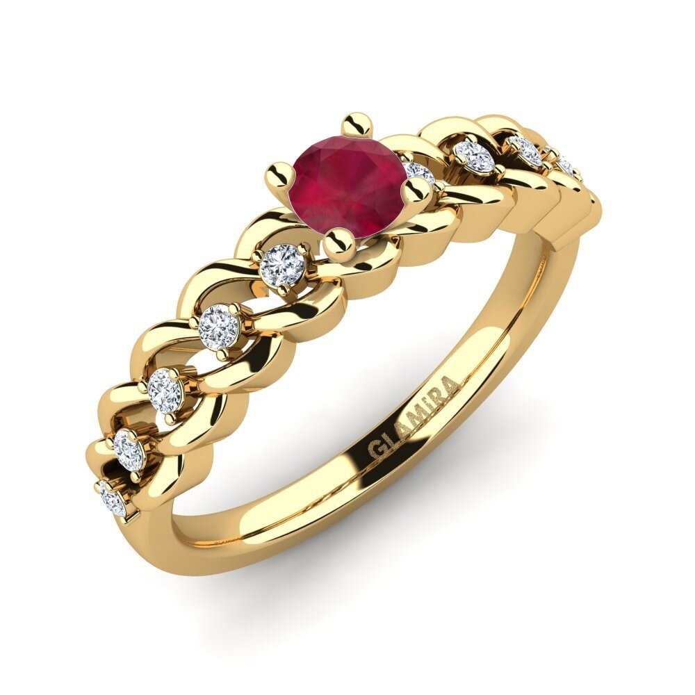 Ruby Engagement Ring Amora 0.25 crt