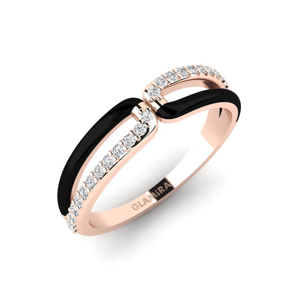 14k Oro Rosa Anillo Amorgos